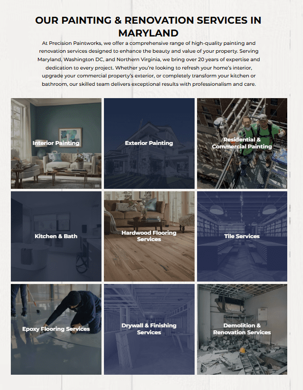 Precision Paintworks Services